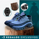 Bota Masculina Fusion Ortopédica de Seguridad Impermeable con Suela Antideslizante + 3 Regalos: Reloj, Cinturón y Billetera