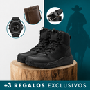 Bota Masculina Titan Ortopédica Impermeable y con Suela Antideslizante + 3 regalos: Reloj, Cinturón y Billetera